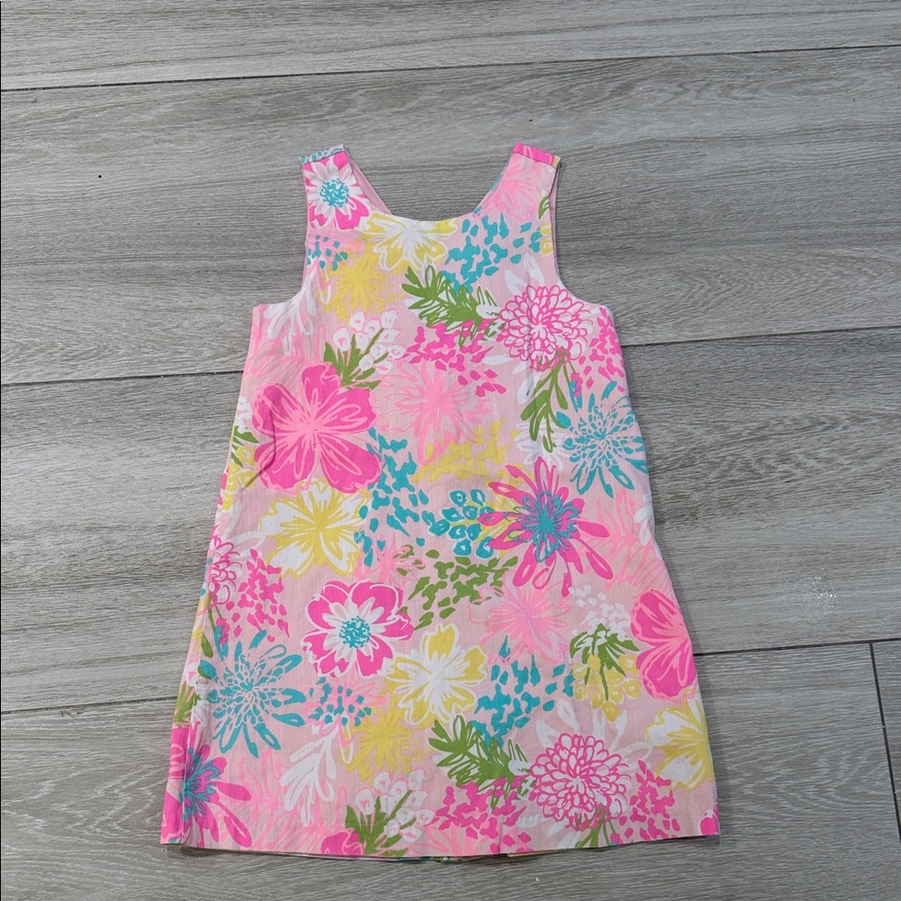 Tommy Bahama Pink and Yellow Floral Kids Dress